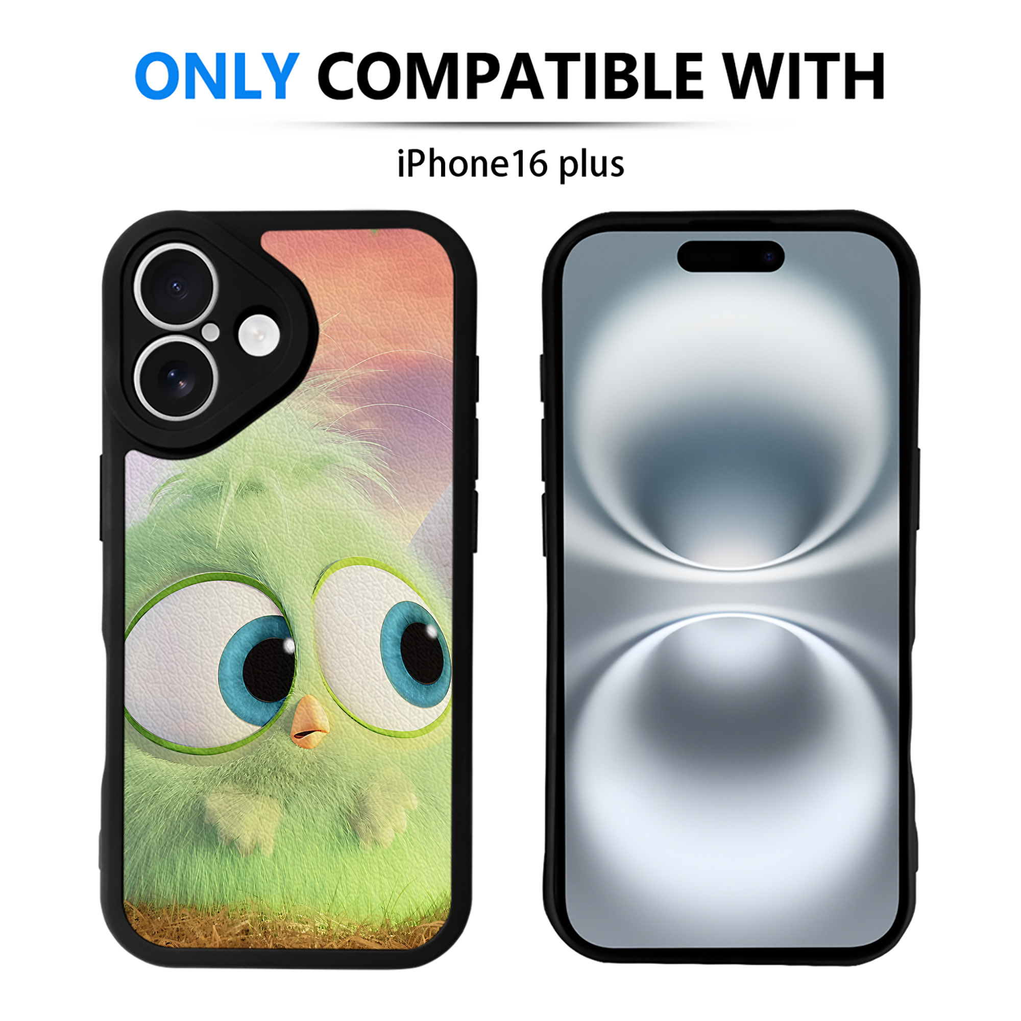 （画像用） Angry Birds アングリーバード 【iPhone 16シリーズ対応】シリコンスマホケース（レザー調） 材質：シリコン